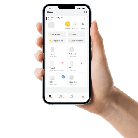 roombanker home security system can be operated by an all-inclusive app