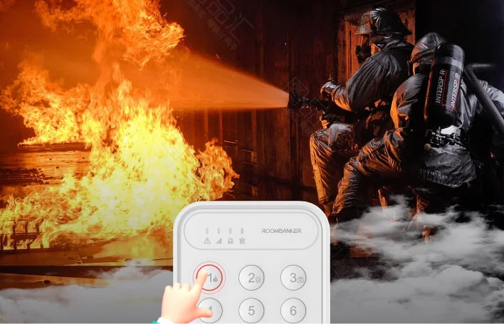 clavier d'alarme incendie