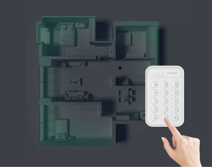 clavier en un clic pour le système de sécurité