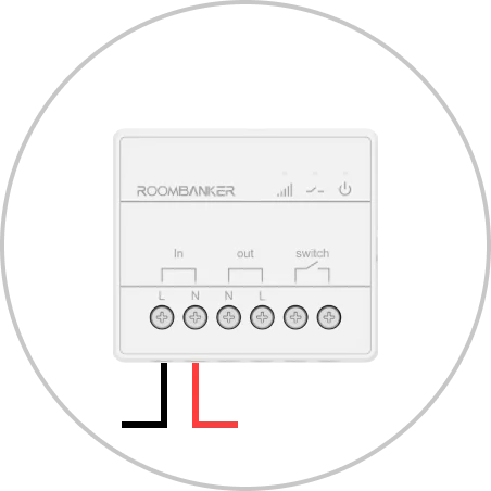 interruptor de pared de configuración de encendido