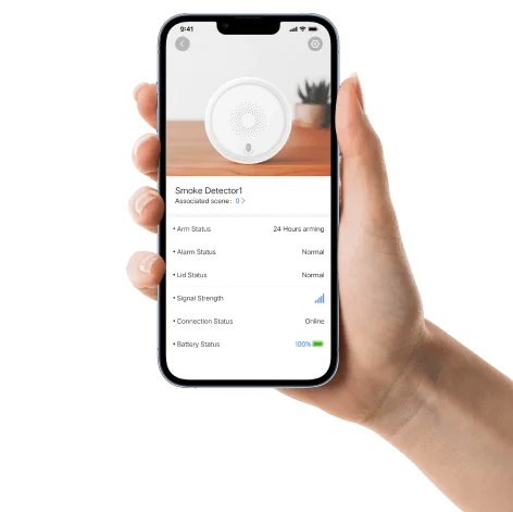 rblink App PIR-Sensor Detail Rauchmelder