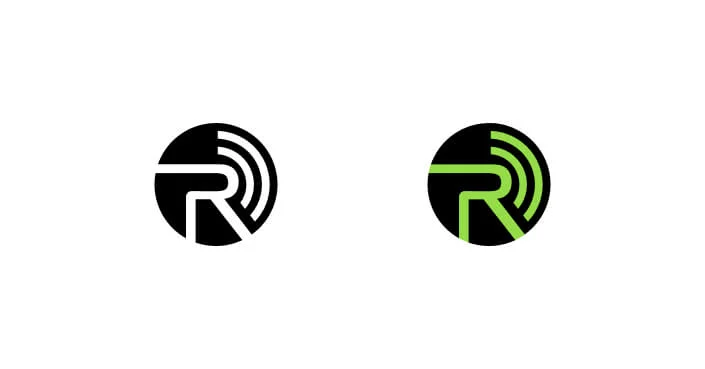 logotipo de tecnología roombanker rbf fondo blanco