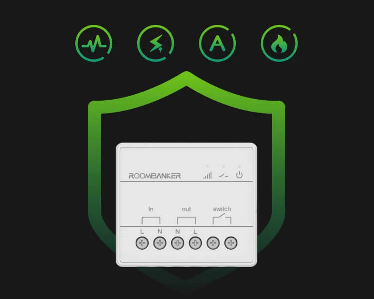 diseño de seguridad del interruptor de pared