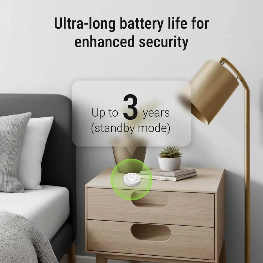 bouton panique longue durée de vie de la batterie