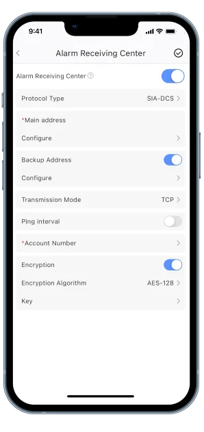 Configuración de la aplicación arc rb link