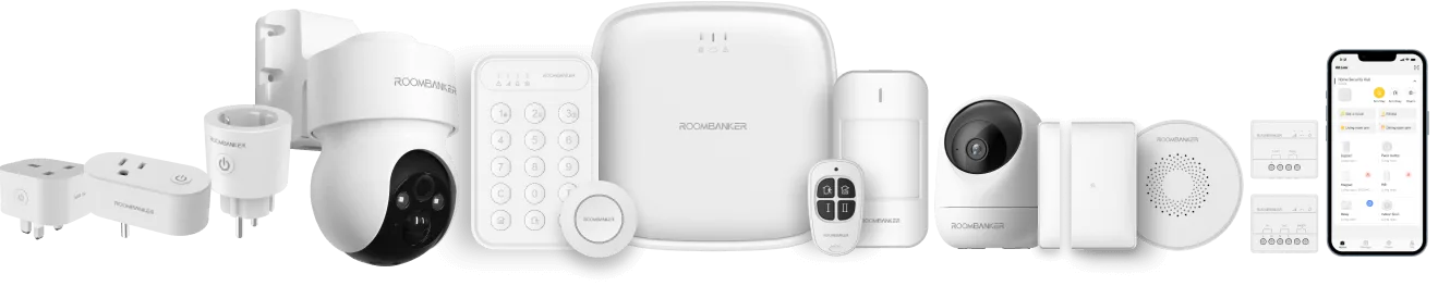 productos de sistemas de alarma de seguridad inalámbricos roombanker