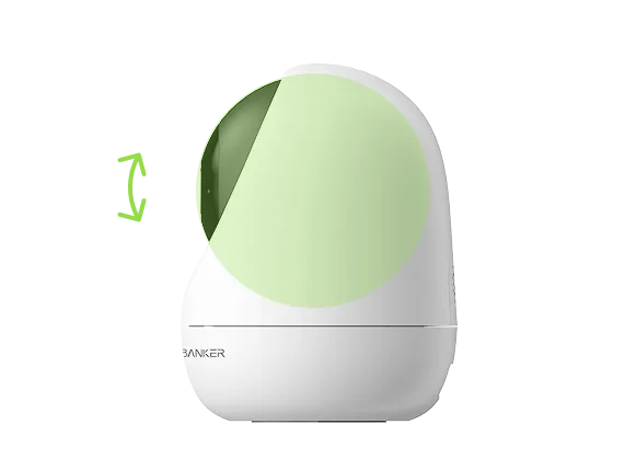 cámara interior con inclinación vertical